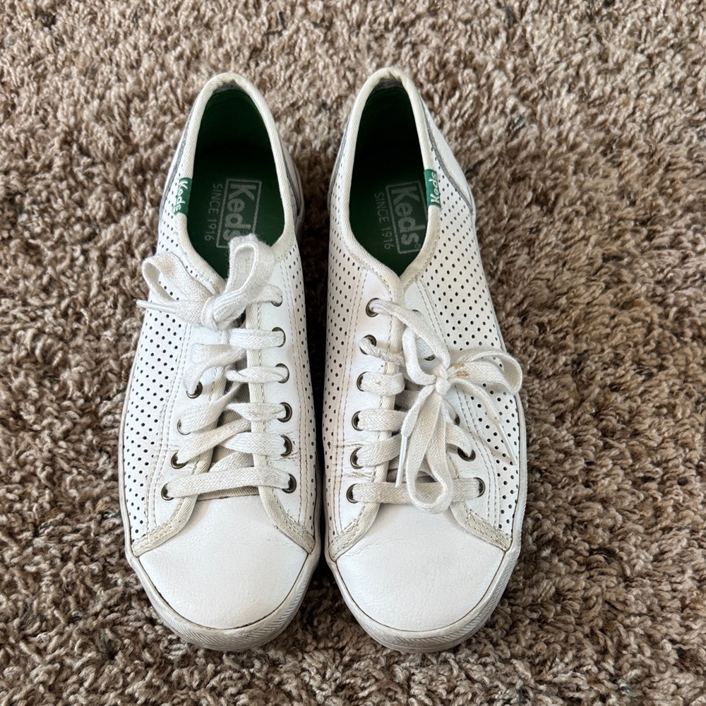 Keds White Leather Sneakers